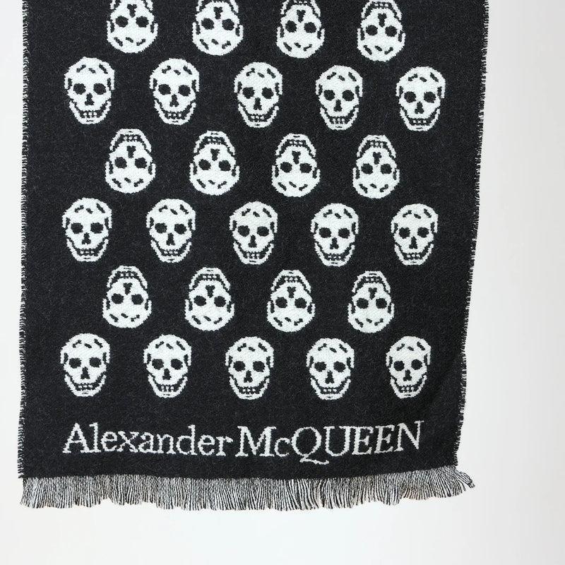 ALEXANDER MCQUEEN Reversible Wool Scarf