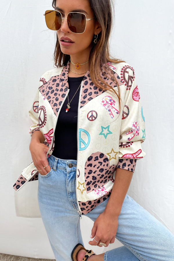 NEVER FULLY DRESSED Bomber Satin Jacket