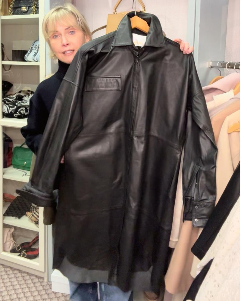 REMAIN BIRGER CHRISTENSEN Leather Dress/Jacket Size S/M