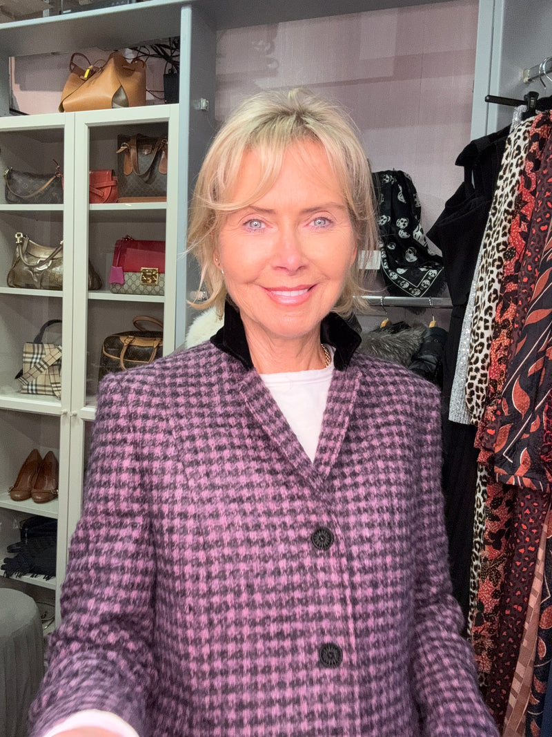 LOUISE KENNEDY Wool Blend Coat Size S/M