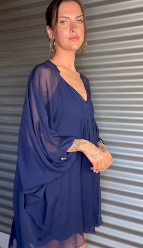 DIANE VON FURSTENBERG Silk Dress Size S