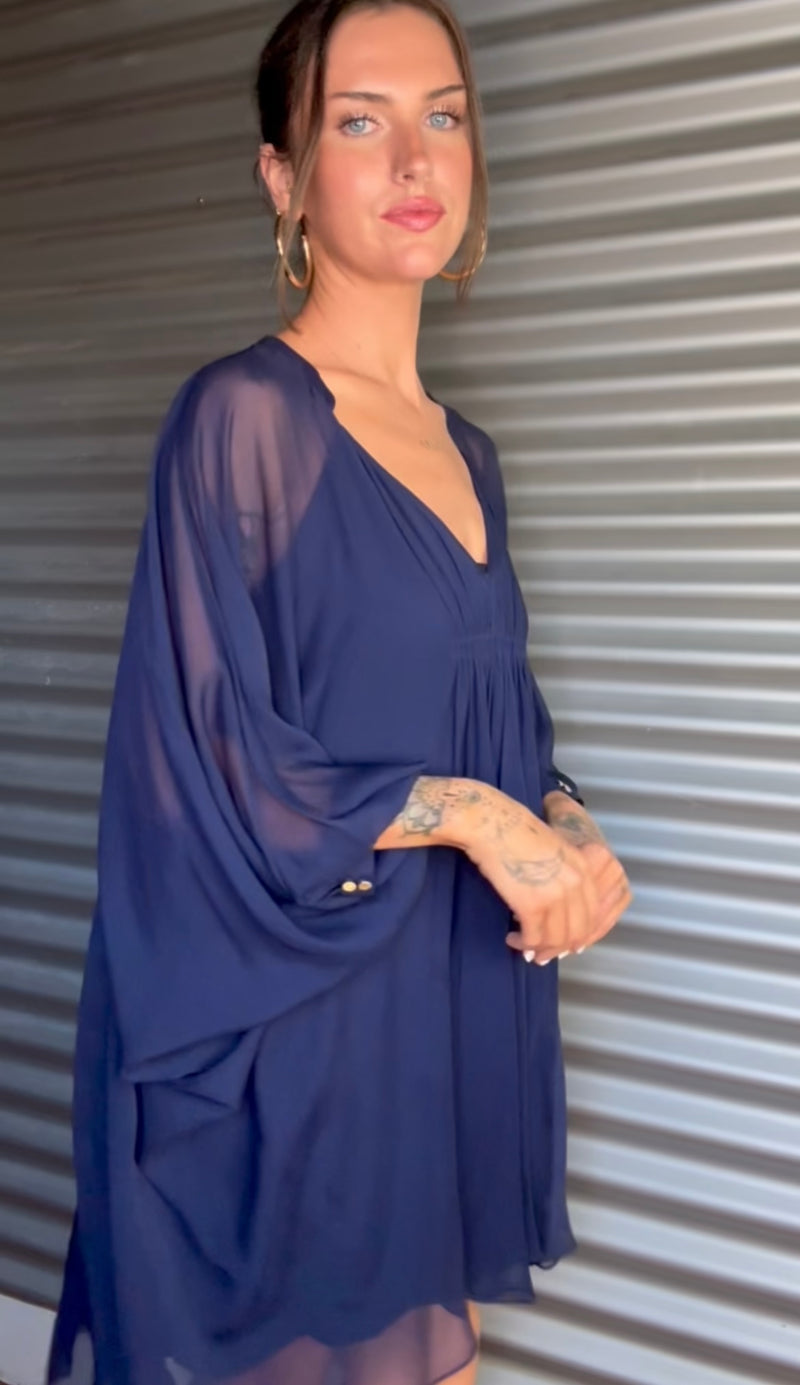 DIANE VON FURSTENBERG Silk Dress Size S