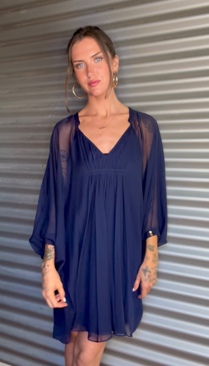 DIANE VON FURSTENBERG Silk Dress Size S