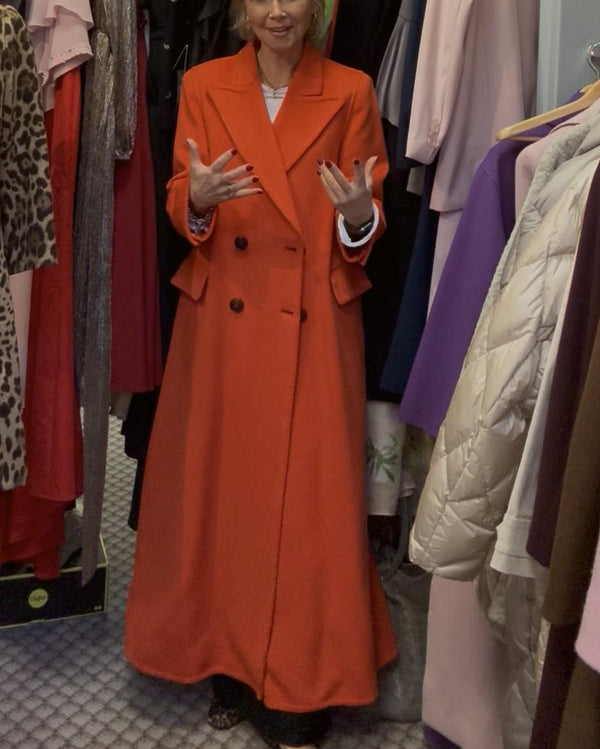LUISA SPAGNOLI Woll Blend Coat Size L