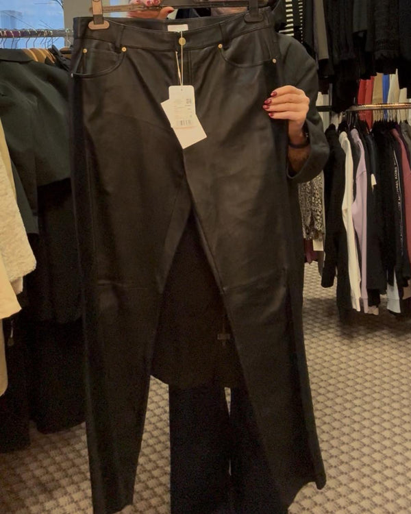 ESCADA Leather Trousers Size M/L
