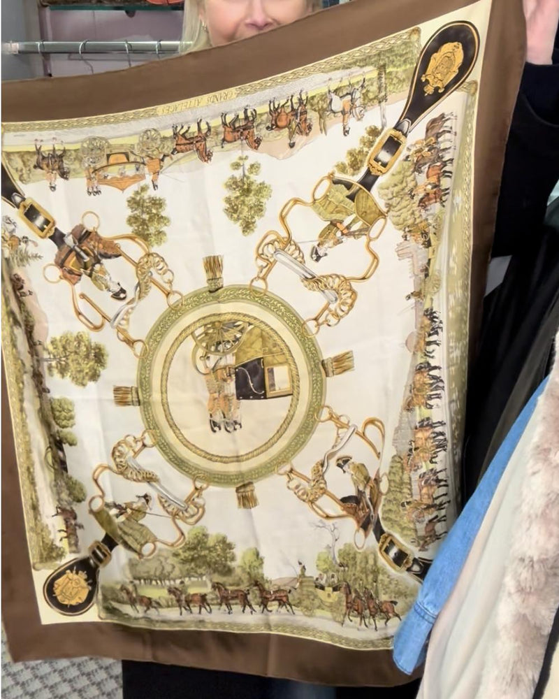 HERMES Silk Scarf