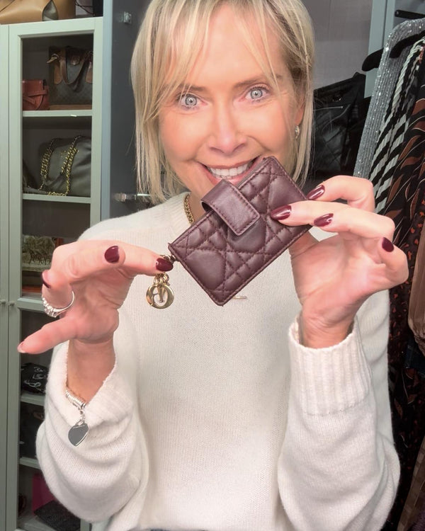 CHRISTIAN DIOR Lady Dior 5-Gusset Card Holder