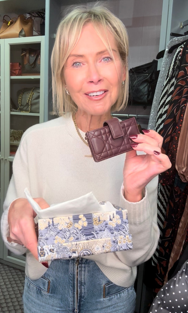 CHRISTIAN DIOR Lady Dior 5-Gusset Card Holder