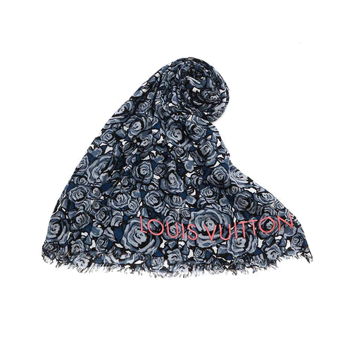 LOUIS VUITTON Rock N' Roses Scarf/Stole