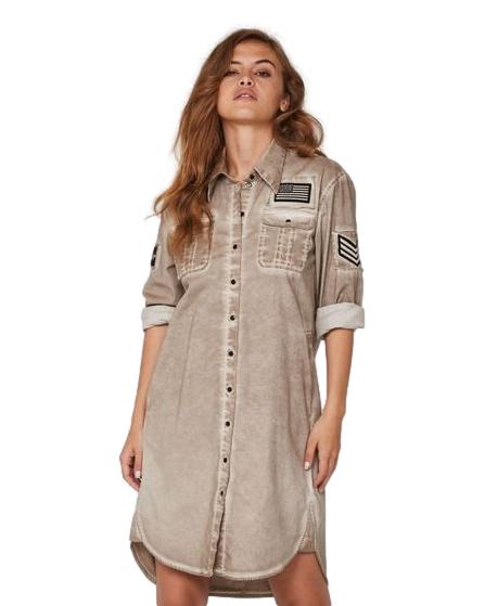 NÜ Denmark

Khaki Military Style Shirt Dress