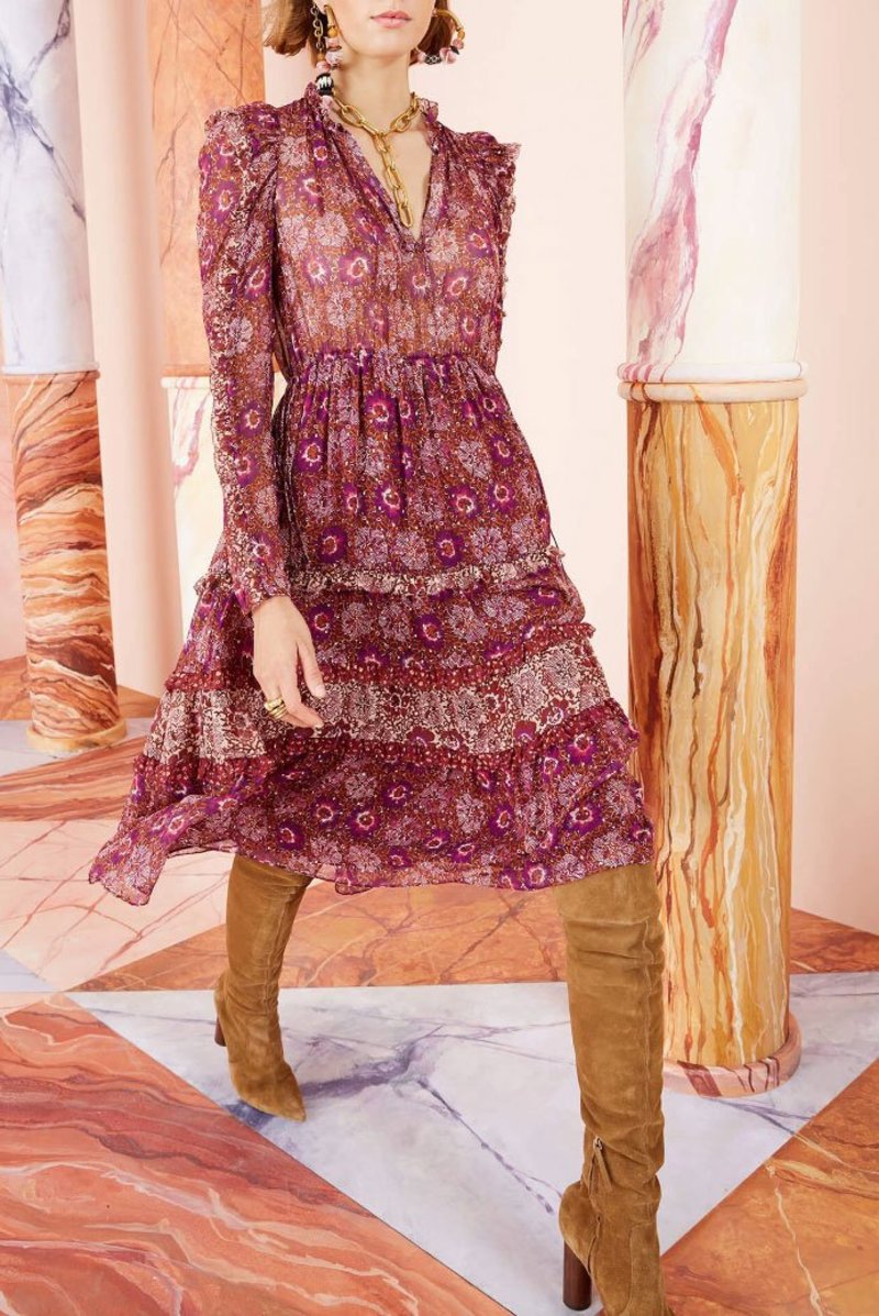 ULLA JOHNSON Silk Dress Size M