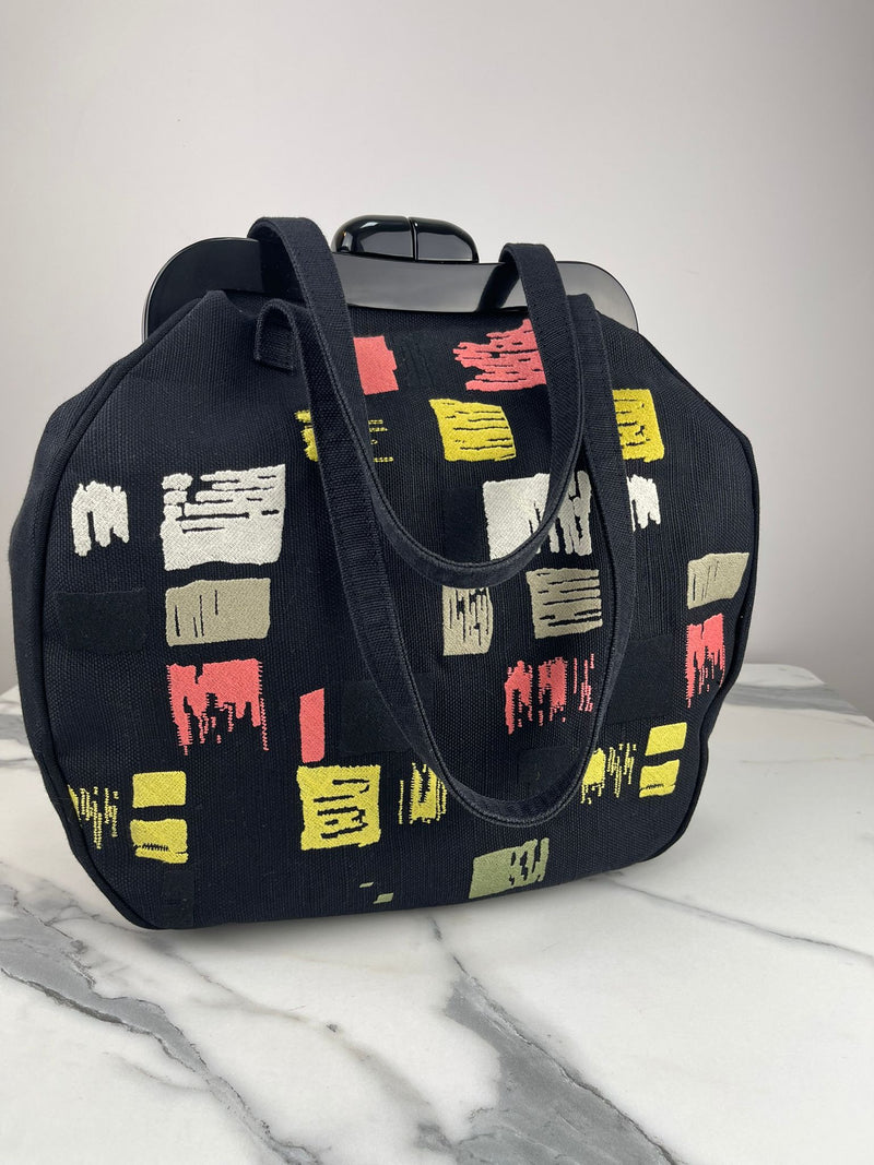 LULU GUINNESS Canvas Handle Bag