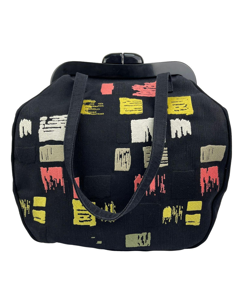LULU GUINNESS Canvas Handle Bag