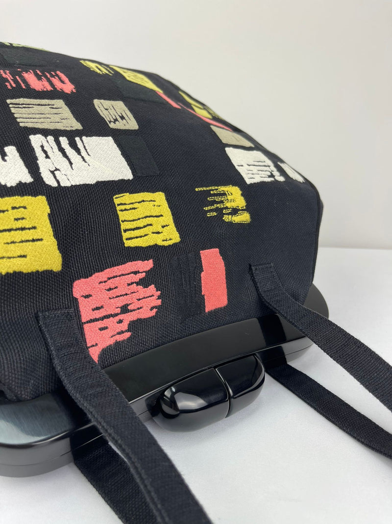 LULU GUINNESS Canvas Handle Bag