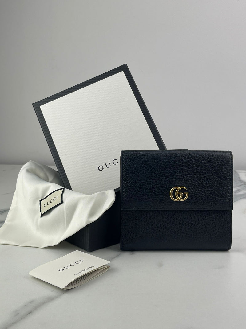 GUCCI GG Marmont French Flap Wallet