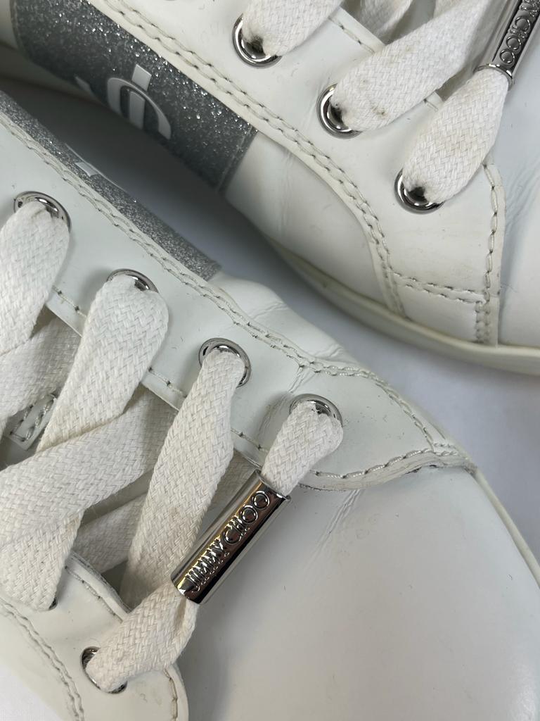 JIMMY CHOO Low Top Trainers Size 5 UK