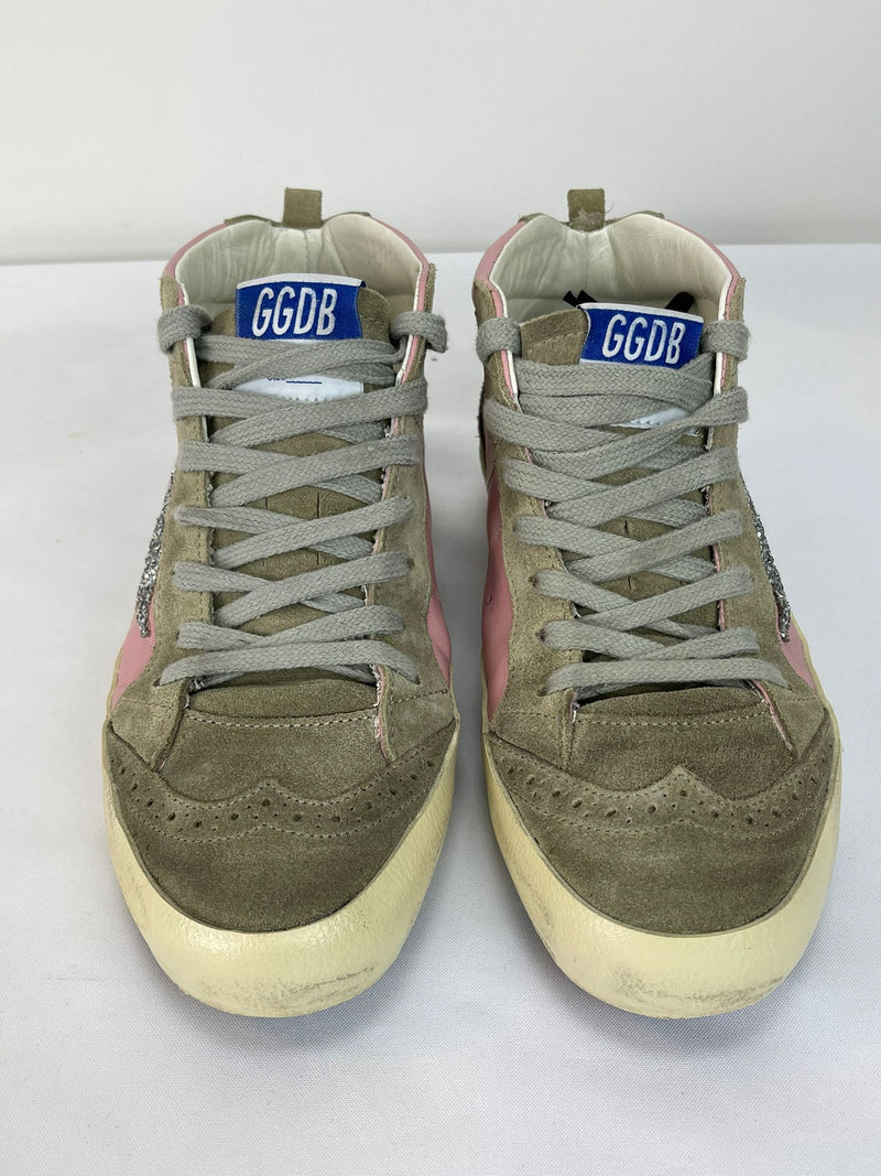 GOLDEN GOOSE Mid Star Classic Sneakers Size 4 UK