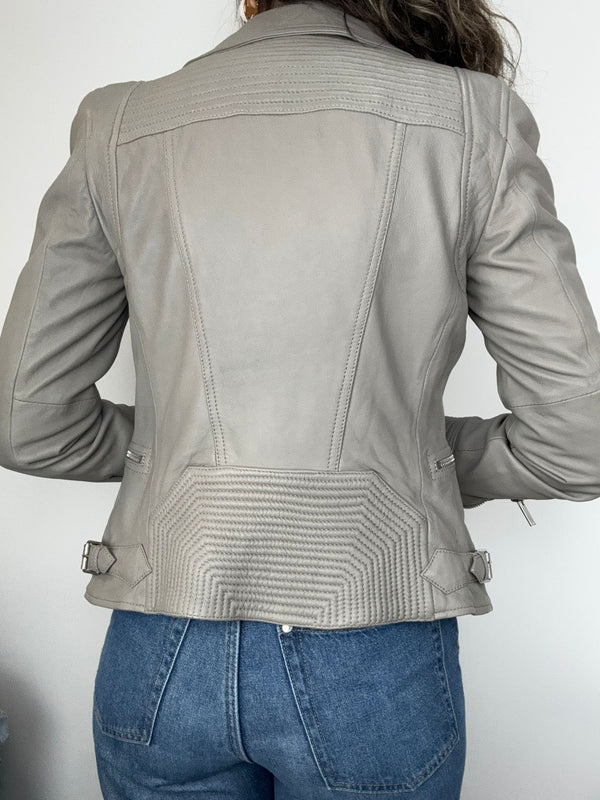 KAREN MILLEN Leather Jacket Size XS