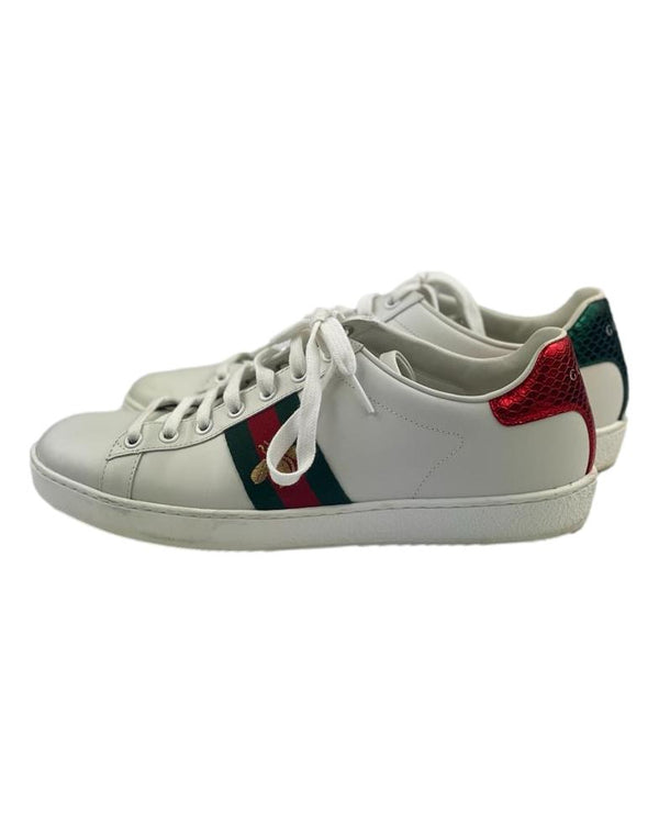 GUCCI Ace Low Top Bee Trainers Size UK 7