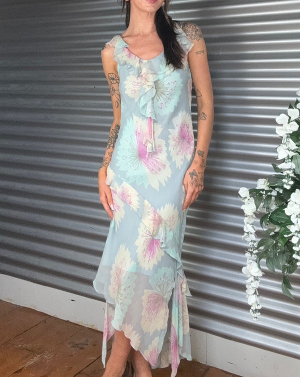 BARBARA TADDEI Silk Dress Size M