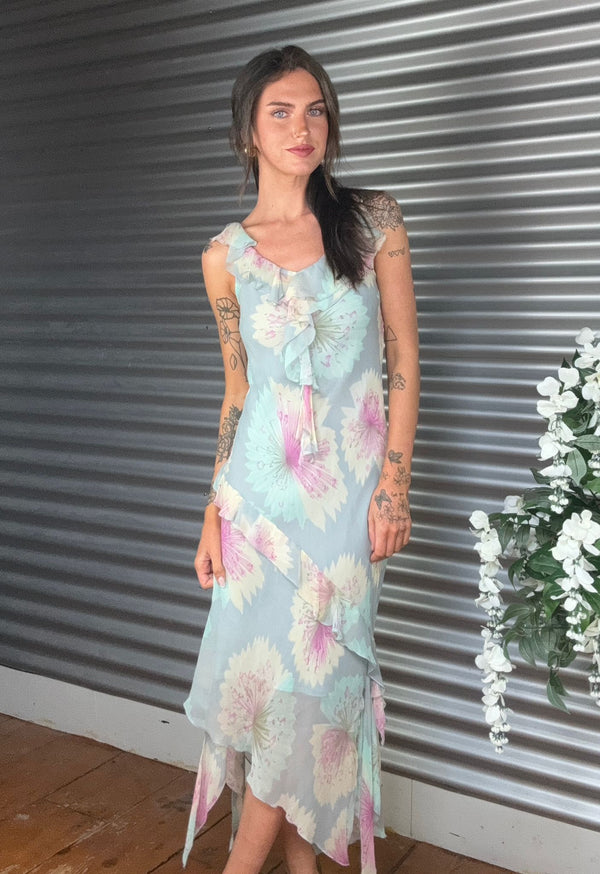 BARBARA TADDEI Silk Dress Size M