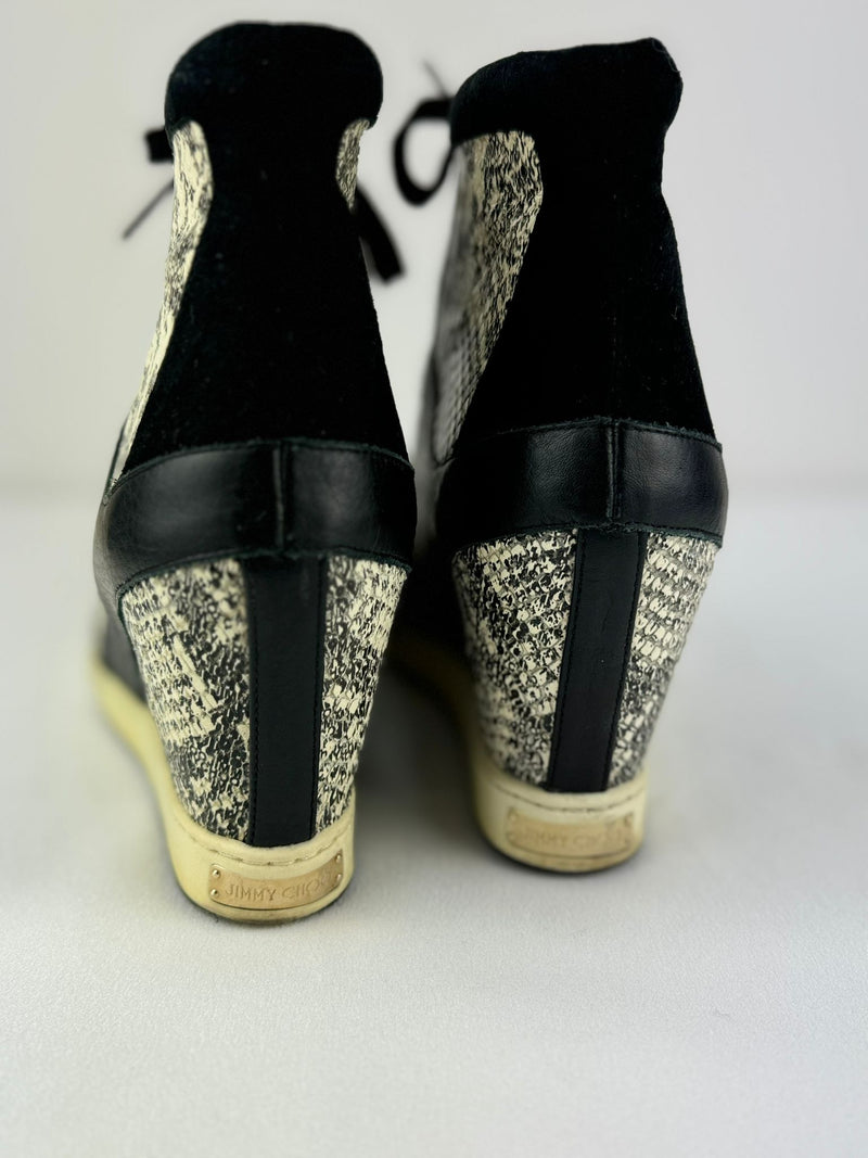 Snakeskin sneaker wedges on sale