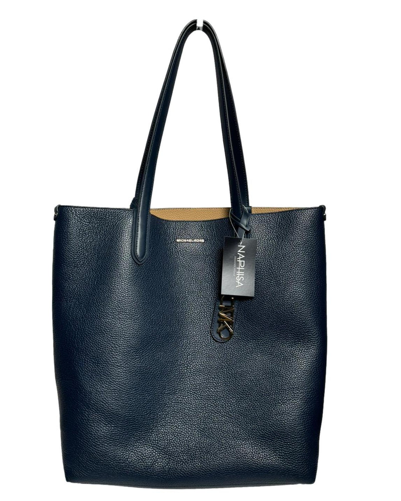 MICHAEL KORS Navy/Camel Reversible Shopper Bag