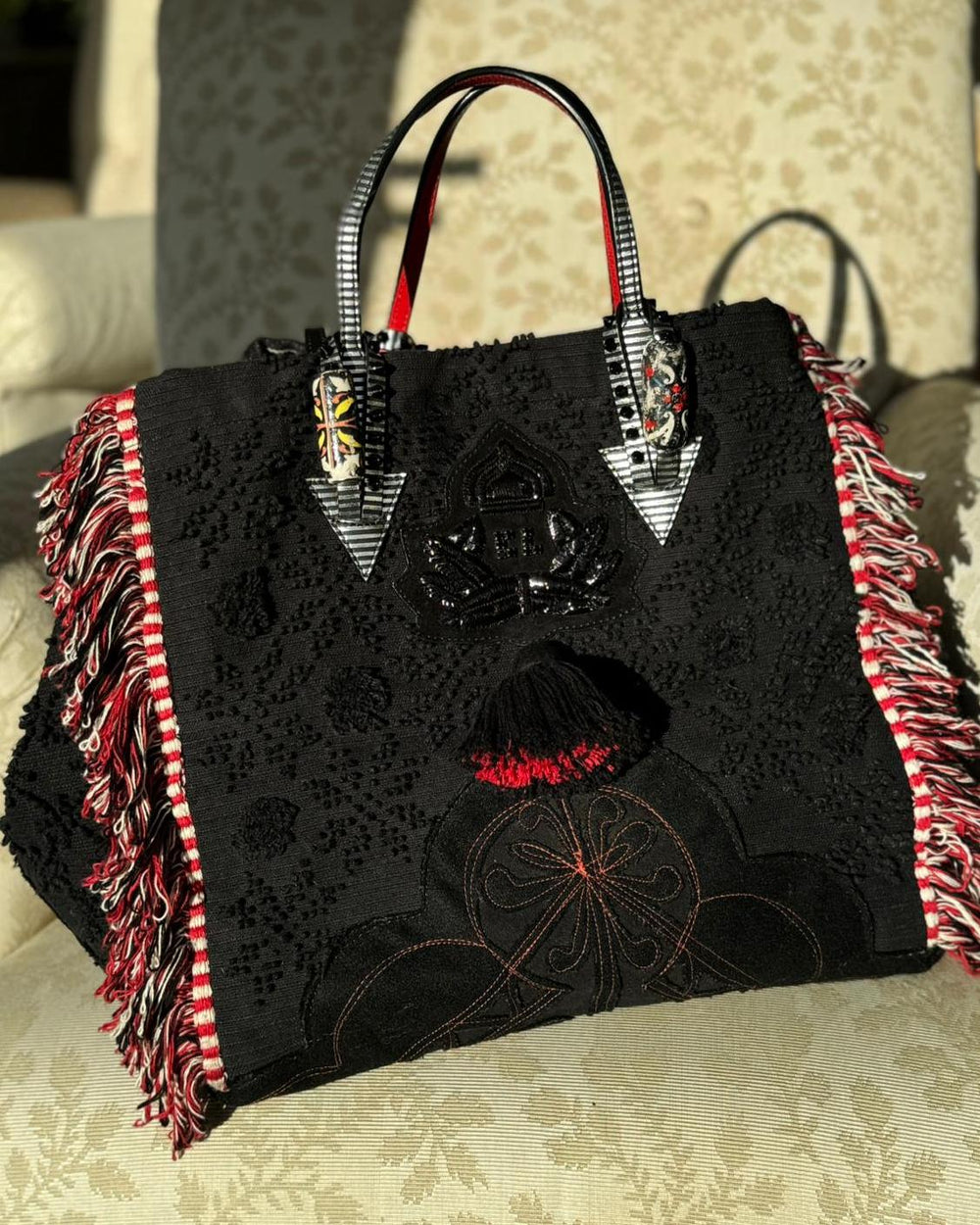 CHRISTIAN LOUBOUTIN Portugaba Tote Naphisa Designer Resale