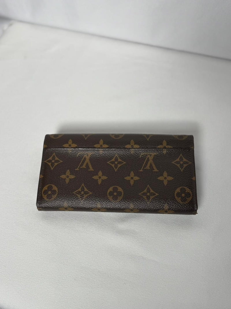 LOUIS VUITTON Monogram Canvas Sarah Wallet