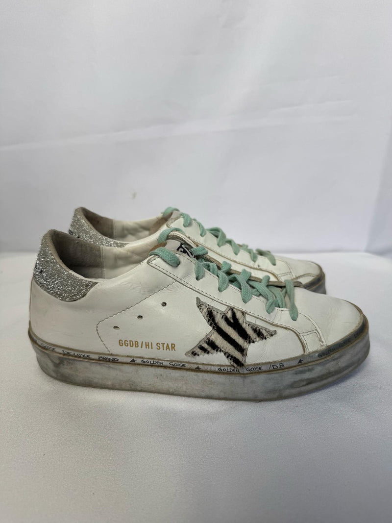 GOLDEN GOOSE Hi Star Sneakers Size 34