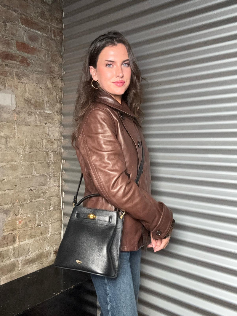 DOLCE & GABBANA Leather Jacket Size S/M