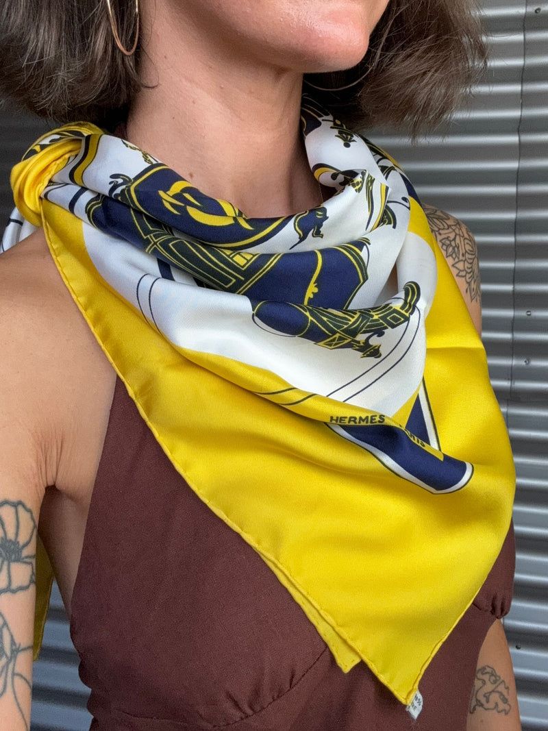 HERMES Silk Scarf