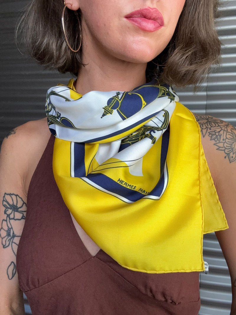 HERMES Silk Scarf