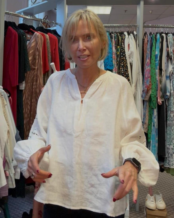 Linen Blouse Size M