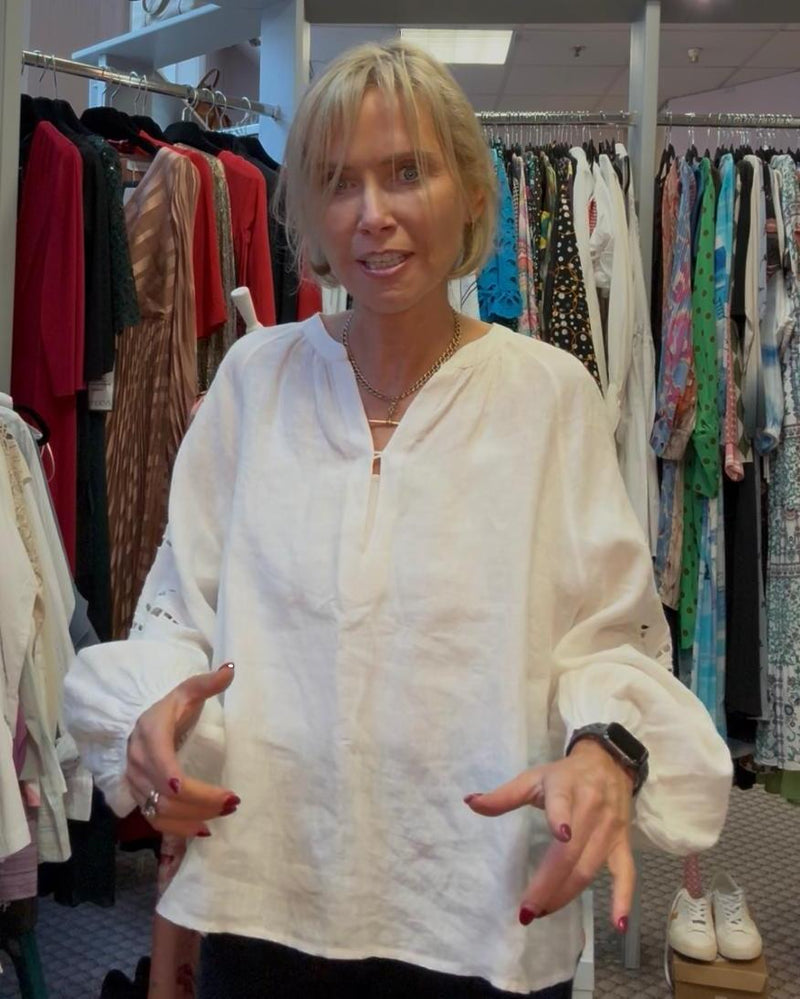 Linen Blouse Size M