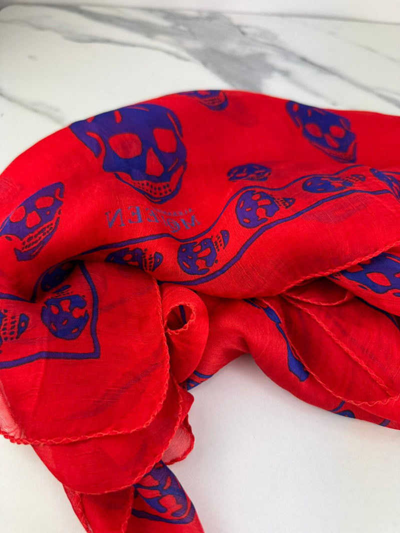 ALEXANDER MCQUEEN Skull Print Scarf