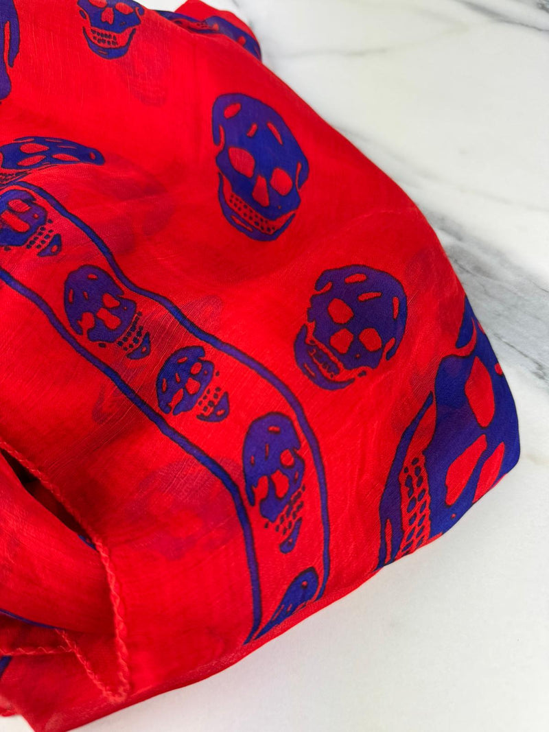 ALEXANDER MCQUEEN Skull Print Scarf