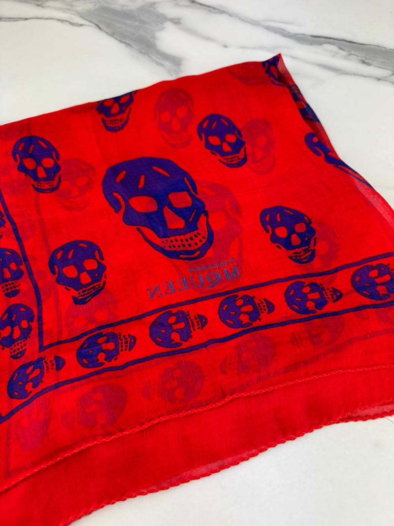 ALEXANDER MCQUEEN Skull Print Scarf