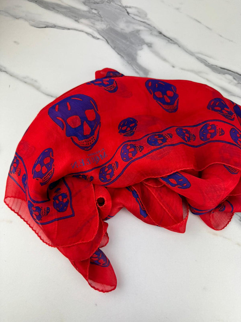 ALEXANDER MCQUEEN Skull Print Scarf
