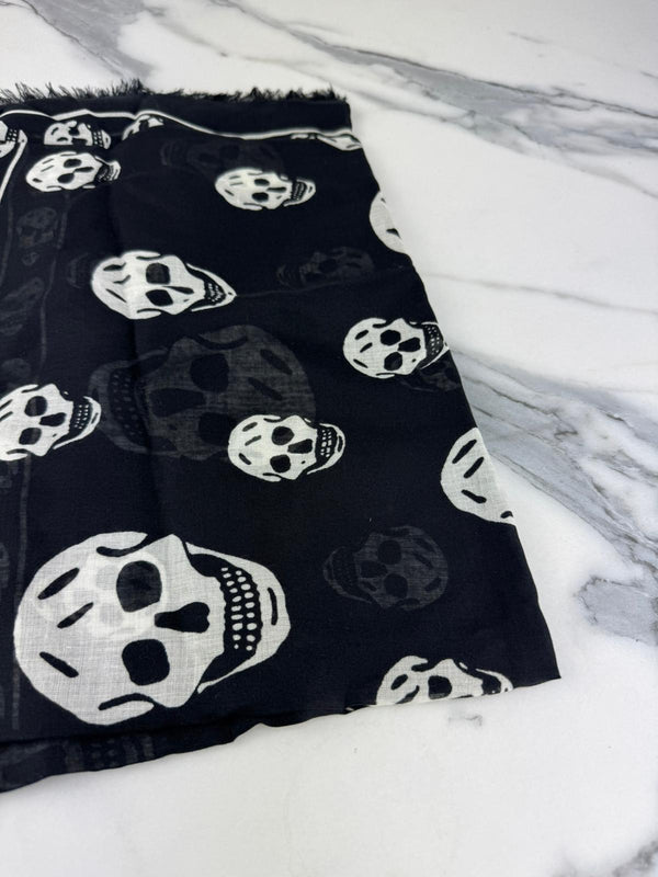 ALEXANDER MCQUEEN Silk Blend Scarf