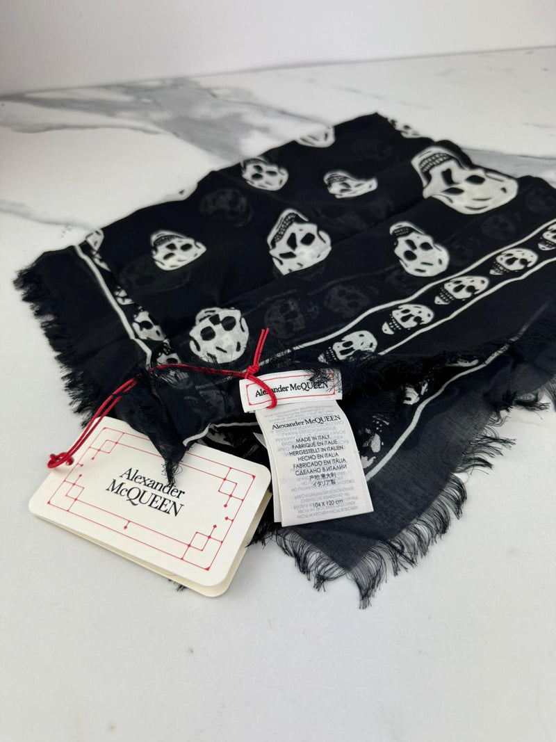 ALEXANDER MCQUEEN Silk Blend Scarf