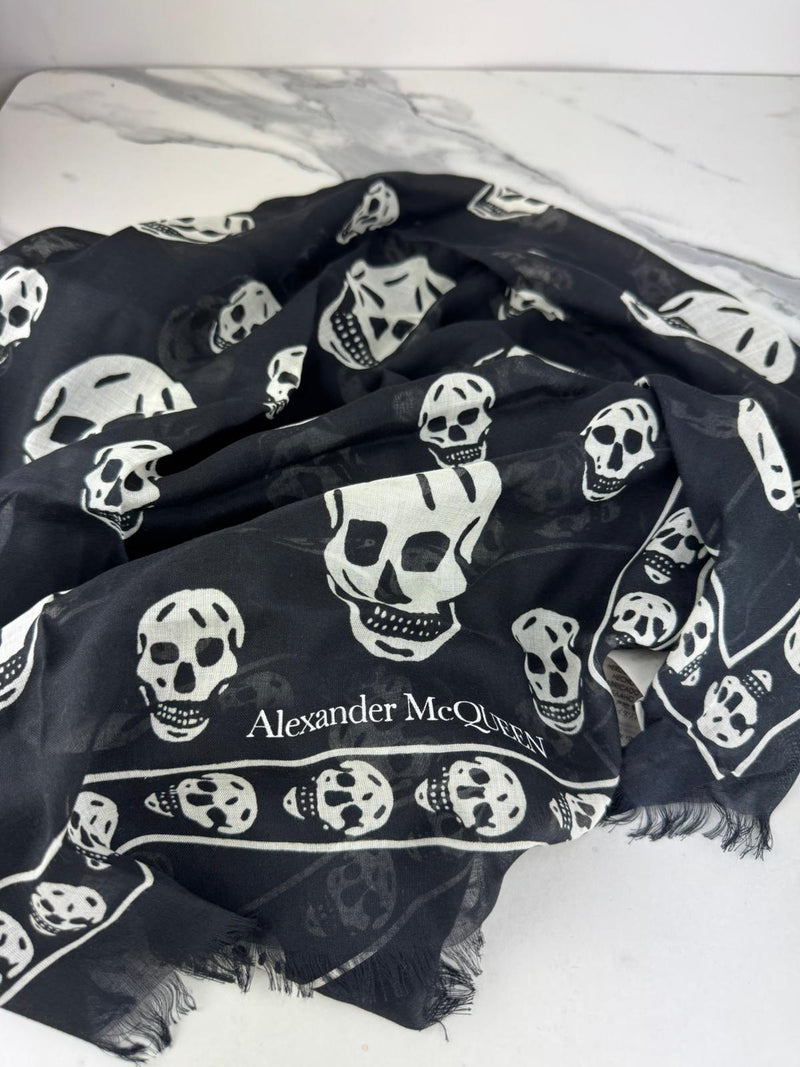 ALEXANDER MCQUEEN Silk Blend Scarf