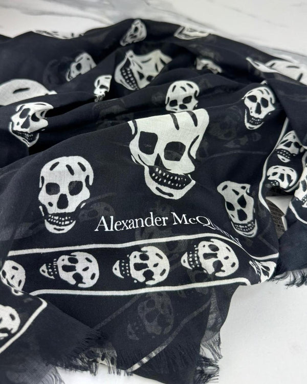 ALEXANDER MCQUEEN Silk Blend Scarf