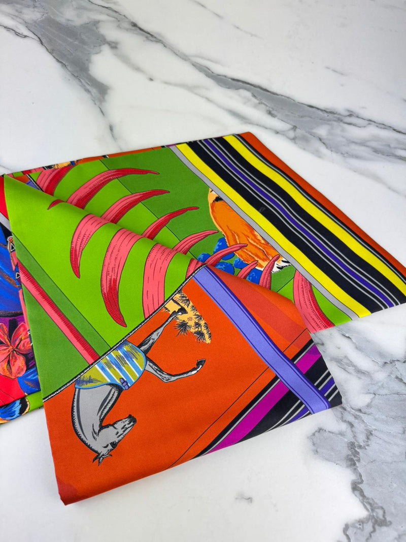 HERMES Silk Scarf