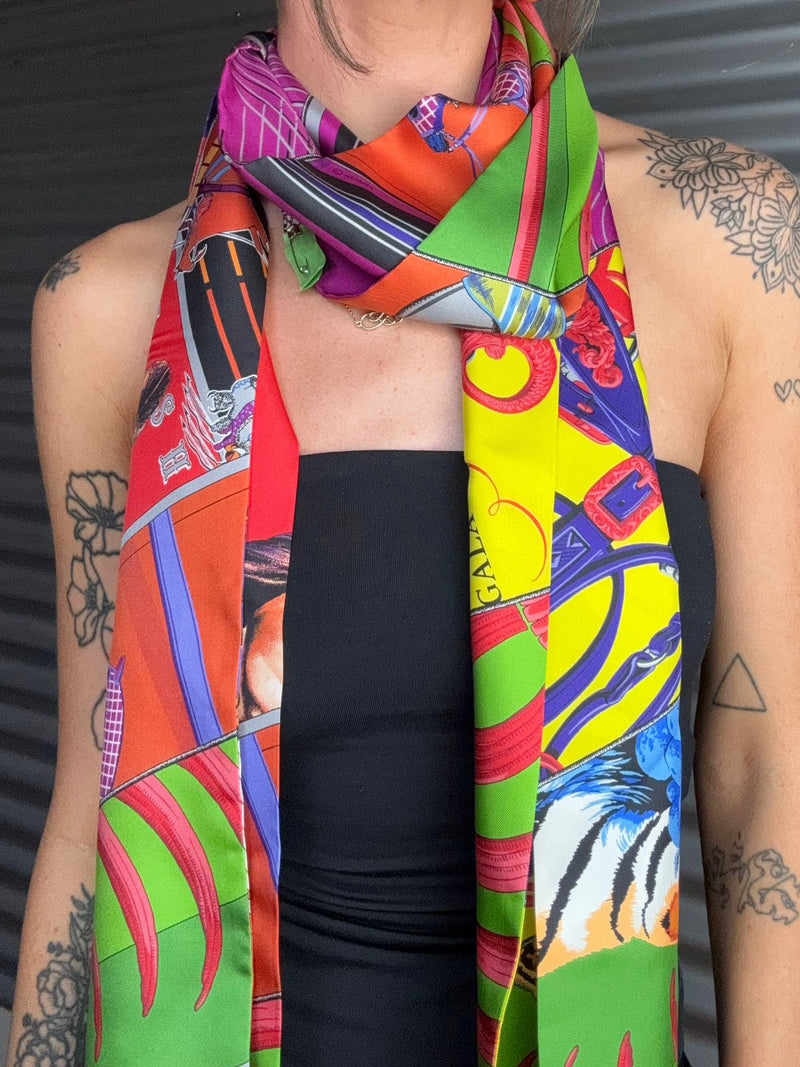 HERMES Silk Scarf