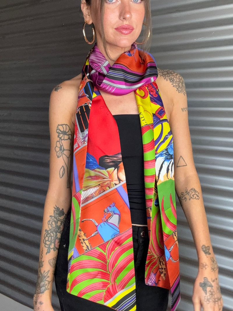 HERMES Silk Scarf