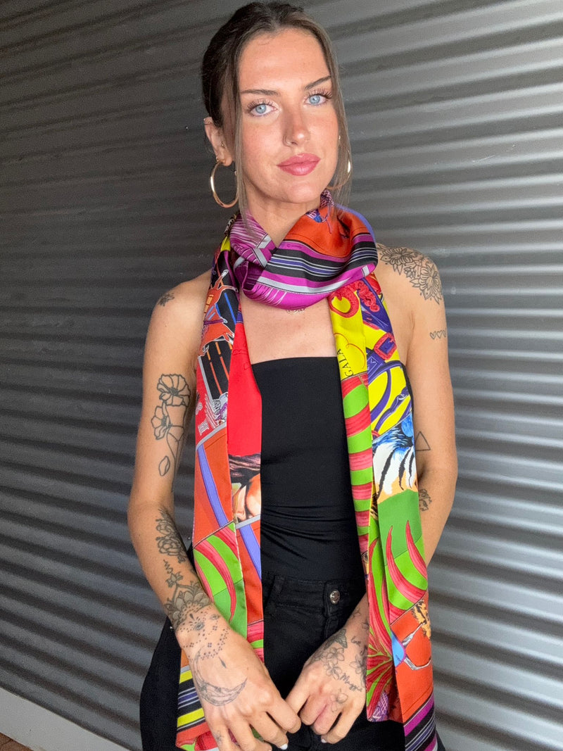 HERMES Silk Scarf