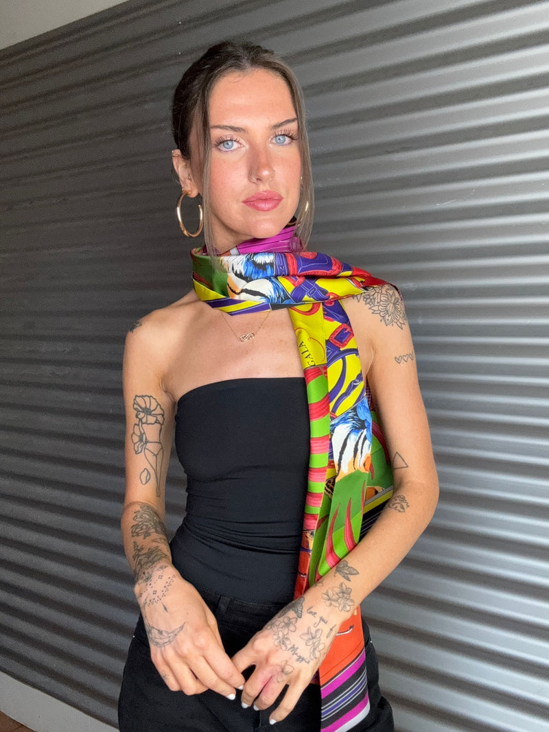 HERMES Silk Scarf