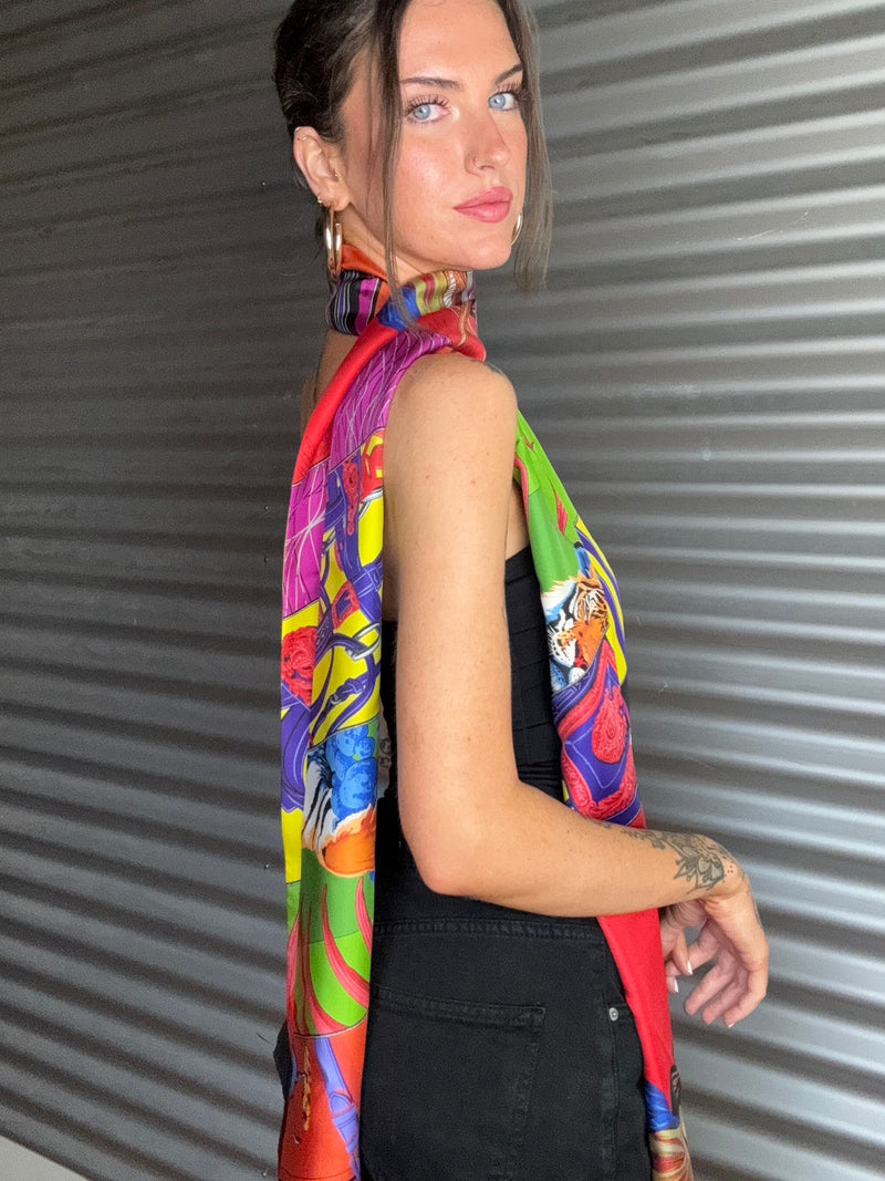 HERMES Silk Scarf