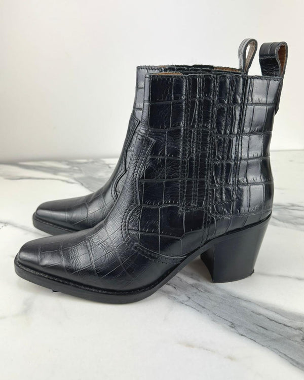 GANNI Ankle Boots Size UK 4